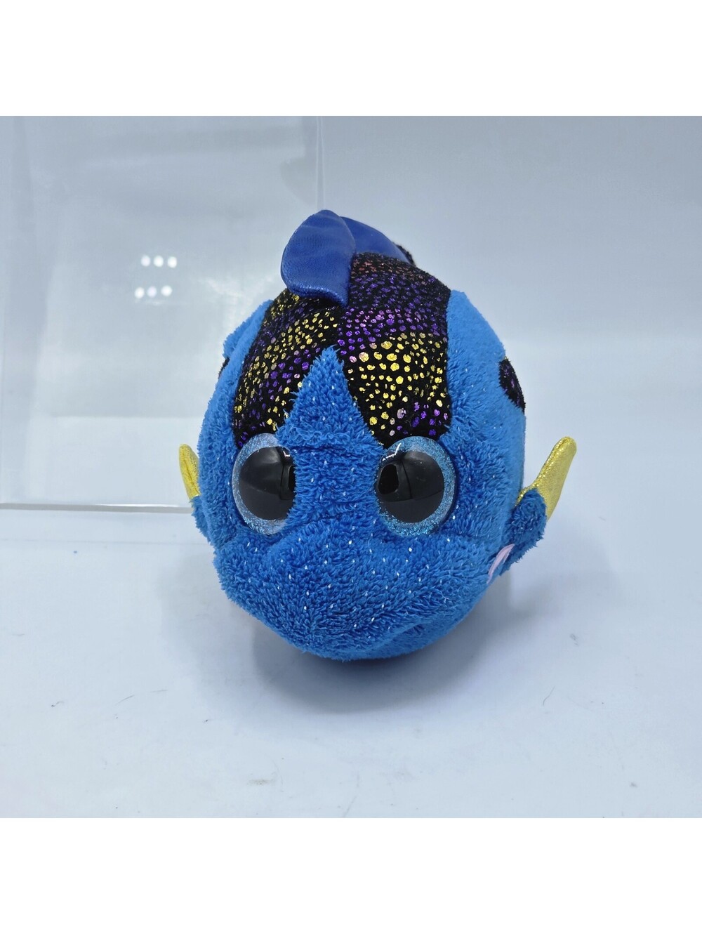 TY Beanie Boo Aqua The Fish Blue Soft Toy Beanie Plush 6 Inch Collectable